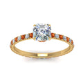 Thumbnail 16 - eternity-hidden-halo-asscher-cut-diamond-engagement-ring-with-orange-sapphire-in-FD-9168ASRGSAORANGLE3-NL-YG