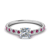 Load image into Gallery viewer, eternity-hidden-halo-asscher-cut-diamond-engagement-ring-with-pink-sapphire-in-FD-9168ASRGSADRPIANGLE3-NL-WG