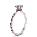 Load image into Gallery viewer, eternity-hidden-halo-asscher-cut-diamond-engagement-ring-with-pink-sapphire-in-FD-9168ASRGSADRPIANGLE3-NL-WG
