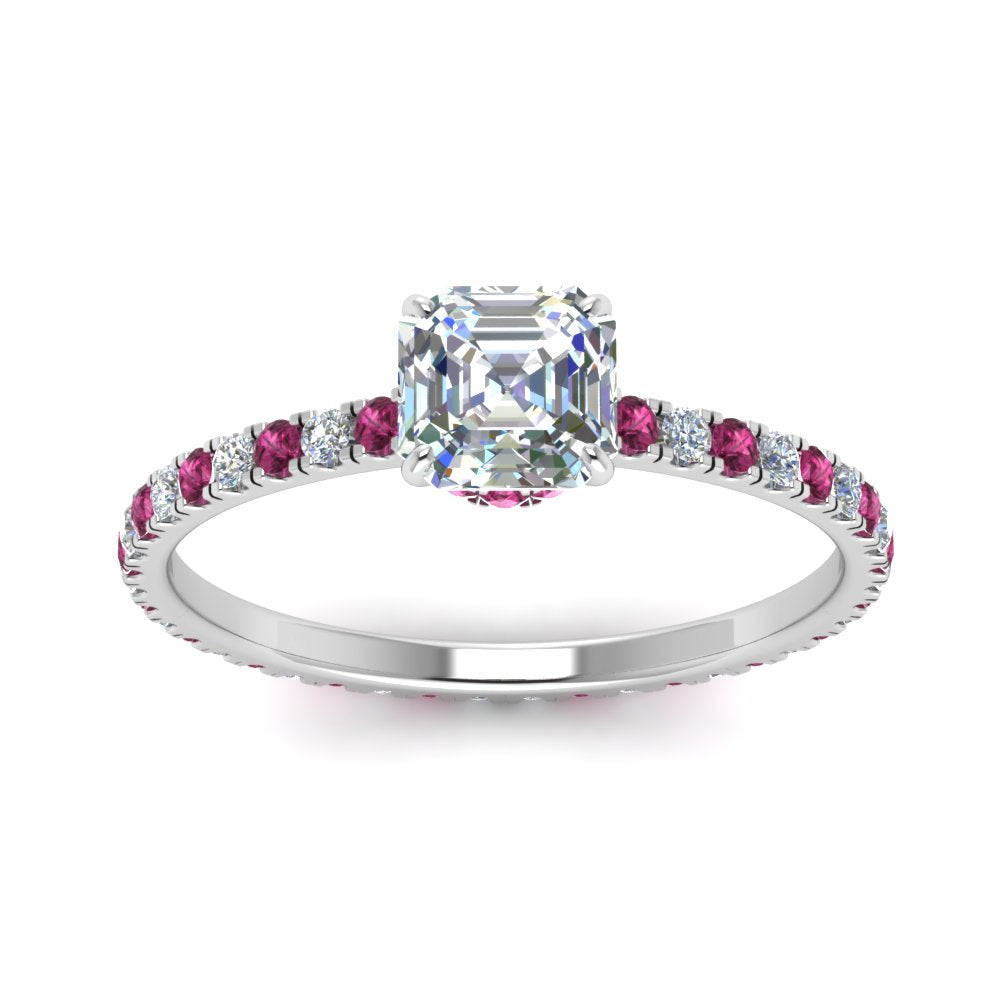 eternity-hidden-halo-asscher-cut-diamond-engagement-ring-with-pink-sapphire-in-FD-9168ASRGSADRPIANGLE3-NL-WG