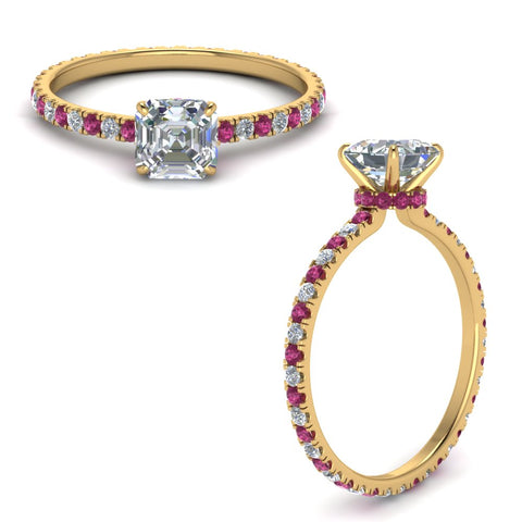 eternity-hidden-halo-asscher-cut-diamond-engagement-ring-with-pink-sapphire-in-FD-9168ASRGSADRPIANGLE3-NL-YG