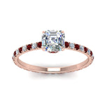Load image into Gallery viewer, eternity-hidden-halo-asscher-cut-diamond-engagement-ring-with-ruby-in-FD-9168ASRGRUDRANGLE3-NL-RG
