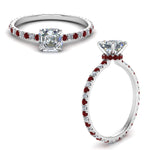 Load image into Gallery viewer, eternity-hidden-halo-asscher-cut-diamond-engagement-ring-with-ruby-in-FD-9168ASRGRUDRANGLE3-NL-WG
