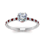 Load image into Gallery viewer, eternity-hidden-halo-asscher-cut-diamond-engagement-ring-with-ruby-in-FD-9168ASRGRUDRANGLE3-NL-WG
