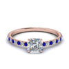 Load image into Gallery viewer, eternity-hidden-halo-asscher-cut-diamond-engagement-ring-with-sapphire-in-FD-9168ASRGSABLANGLE3-NL-RG