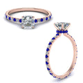 Thumbnail 62 - eternity-hidden-halo-asscher-cut-diamond-engagement-ring-with-sapphire-in-FD-9168ASRGSABLANGLE3-NL-RG