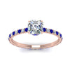 Load image into Gallery viewer, eternity-hidden-halo-asscher-cut-diamond-engagement-ring-with-sapphire-in-FD-9168ASRGSABLANGLE3-NL-RG