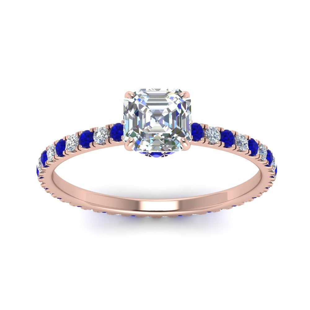 eternity-hidden-halo-asscher-cut-diamond-engagement-ring-with-sapphire-in-FD-9168ASRGSABLANGLE3-NL-RG