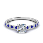 Load image into Gallery viewer, eternity-hidden-halo-asscher-cut-diamond-engagement-ring-with-sapphire-in-FD-9168ASRGSABLANGLE3-NL-WG
