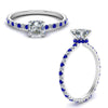 Load image into Gallery viewer, eternity-hidden-halo-asscher-cut-diamond-engagement-ring-with-sapphire-in-FD-9168ASRGSABLANGLE3-NL-WG