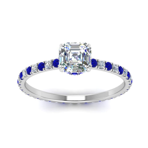 eternity-hidden-halo-asscher-cut-diamond-engagement-ring-with-sapphire-in-FD-9168ASRGSABLANGLE3-NL-WG