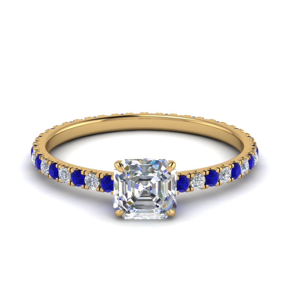 eternity-hidden-halo-asscher-cut-diamond-engagement-ring-with-sapphire-in-FD-9168ASRGSABLANGLE3-NL-YG