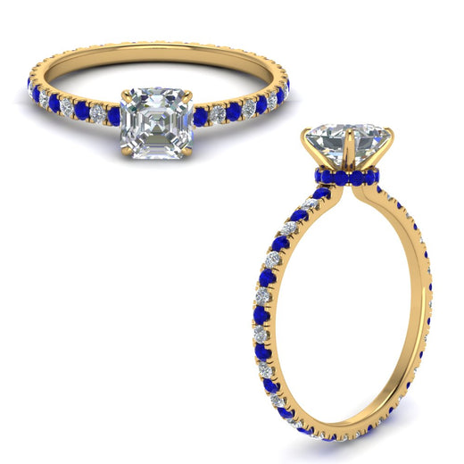 eternity-hidden-halo-asscher-cut-diamond-engagement-ring-with-sapphire-in-FD-9168ASRGSABLANGLE3-NL-YG
