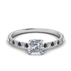Load image into Gallery viewer, eternity-hidden-halo-asscher-cut-engagement-ring-with-black-diamond-in-FD-9168ASRGBLACKANGLE3-NL-WG