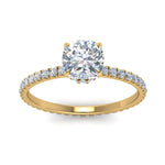 Load image into Gallery viewer, eternity-hidden-halo-cushion-cut-diamond-engagement-ring-in-FD-9168CURANGLE3-NL-YG
