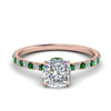 Load image into Gallery viewer, eternity-hidden-halo-cushion-cut-diamond-engagement-ring-with-emerald-in-FD-9168CURGEMGRANGLE3-NL-RG