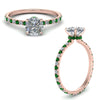 Load image into Gallery viewer, eternity-hidden-halo-cushion-cut-diamond-engagement-ring-with-emerald-in-FD-9168CURGEMGRANGLE3-NL-RG