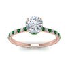Load image into Gallery viewer, eternity-hidden-halo-cushion-cut-diamond-engagement-ring-with-emerald-in-FD-9168CURGEMGRANGLE3-NL-RG
