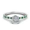 Load image into Gallery viewer, eternity-hidden-halo-cushion-cut-diamond-engagement-ring-with-emerald-in-FD-9168CURGEMGRANGLE3-NL-WG
