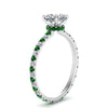 Load image into Gallery viewer, eternity-hidden-halo-cushion-cut-diamond-engagement-ring-with-emerald-in-FD-9168CURGEMGRANGLE3-NL-WG