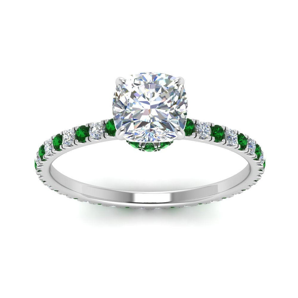 eternity-hidden-halo-cushion-cut-diamond-engagement-ring-with-emerald-in-FD-9168CURGEMGRANGLE3-NL-WG