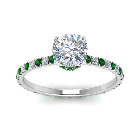 eternity-hidden-halo-cushion-cut-diamond-engagement-ring-with-emerald-in-FD-9168CURGEMGRANGLE3-NL-WG