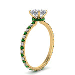Load image into Gallery viewer, eternity-hidden-halo-cushion-cut-diamond-engagement-ring-with-emerald-in-FD-9168CURGEMGRANGLE3-NL-YG
