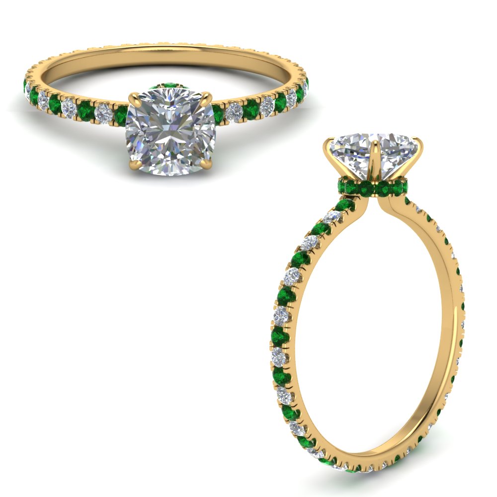 eternity-hidden-halo-cushion-cut-diamond-engagement-ring-with-emerald-in-FD-9168CURGEMGRANGLE3-NL-YG