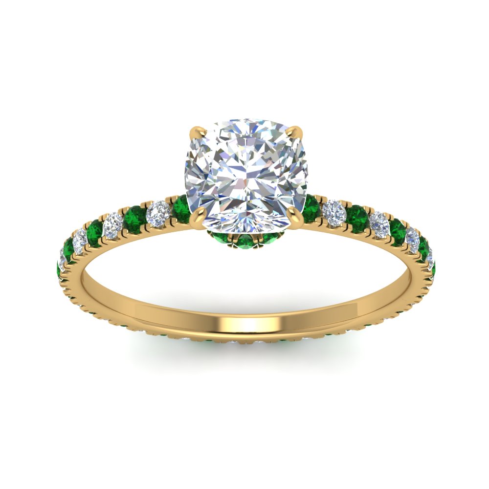 eternity-hidden-halo-cushion-cut-diamond-engagement-ring-with-emerald-in-FD-9168CURGEMGRANGLE3-NL-YG