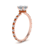 Load image into Gallery viewer, eternity-hidden-halo-cushion-cut-diamond-engagement-ring-with-orange-sapphire-in-FD-9168CURGSAORANGLE3-NL-RG
