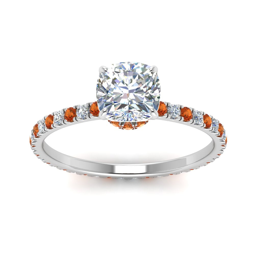 eternity-hidden-halo-cushion-cut-diamond-engagement-ring-with-orange-sapphire-in-FD-9168CURGSAORANGLE3-NL-WG
