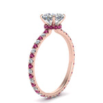 Load image into Gallery viewer, eternity-hidden-halo-cushion-cut-diamond-engagement-ring-with-pink-sapphire-in-FD-9168CURGSADRPIANGLE3-NL-RG
