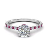 Load image into Gallery viewer, eternity-hidden-halo-cushion-cut-diamond-engagement-ring-with-pink-sapphire-in-FD-9168CURGSADRPIANGLE3-NL-WG
