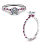 Load image into Gallery viewer, eternity-hidden-halo-cushion-cut-diamond-engagement-ring-with-pink-sapphire-in-FD-9168CURGSADRPIANGLE3-NL-WG
