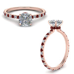 Load image into Gallery viewer, eternity-hidden-halo-cushion-cut-diamond-engagement-ring-with-ruby-in-FD-9168CURGRUDRANGLE3-NL-RG
