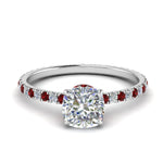 Load image into Gallery viewer, eternity-hidden-halo-cushion-cut-diamond-engagement-ring-with-ruby-in-FD-9168CURGRUDRANGLE3-NL-WG
