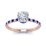 Load image into Gallery viewer, eternity-hidden-halo-cushion-cut-diamond-engagement-ring-with-sapphire-in-FD-9168CURGSABLANGLE3-NL-RG
