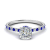 Load image into Gallery viewer, eternity-hidden-halo-cushion-cut-diamond-engagement-ring-with-sapphire-in-FD-9168CURGSABLANGLE3-NL-WG