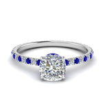 Load image into Gallery viewer, eternity-hidden-halo-cushion-cut-diamond-engagement-ring-with-sapphire-in-FD-9168CURGSABLANGLE3-NL-WG
