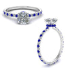 Load image into Gallery viewer, eternity-hidden-halo-cushion-cut-diamond-engagement-ring-with-sapphire-in-FD-9168CURGSABLANGLE3-NL-WG
