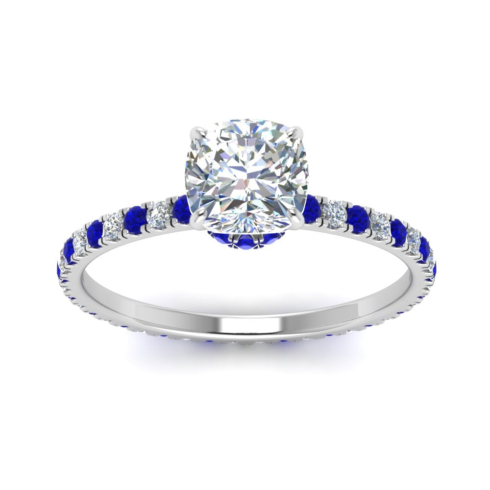 eternity-hidden-halo-cushion-cut-diamond-engagement-ring-with-sapphire-in-FD-9168CURGSABLANGLE3-NL-WG
