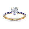 Load image into Gallery viewer, eternity-hidden-halo-cushion-cut-diamond-engagement-ring-with-sapphire-in-FD-9168CURGSABLANGLE3-NL-YG
