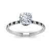 Load image into Gallery viewer, eternity-hidden-halo-cushion-cut-engagement-ring-with-black-diamond-in-FD-9168CURGBLACKANGLE3-NL-WG