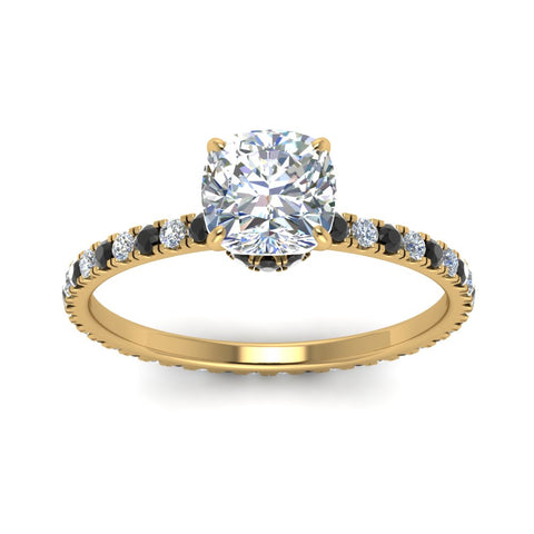 eternity-hidden-halo-cushion-cut-engagement-ring-with-black-diamond-in-FD-9168CURGBLACKANGLE3-NL-YG