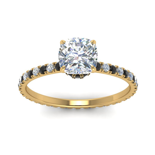 eternity-hidden-halo-cushion-cut-engagement-ring-with-black-diamond-in-FD-9168CURGBLACKANGLE3-NL-YG