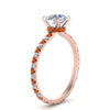 Load image into Gallery viewer, eternity-hidden-halo-diamond-engagement-ring-with-orange-sapphire-in-FD-9168RORGSAORANGLE3-NL-RG