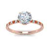 Load image into Gallery viewer, eternity-hidden-halo-diamond-engagement-ring-with-orange-sapphire-in-FD-9168RORGSAORANGLE3-NL-RG