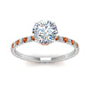 Load image into Gallery viewer, eternity-hidden-halo-diamond-engagement-ring-with-orange-sapphire-in-FD-9168RORGSAORANGLE3-NL-WG