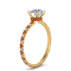 Load image into Gallery viewer, eternity-hidden-halo-diamond-engagement-ring-with-orange-sapphire-in-FD-9168RORGSAORANGLE3-NL-YG