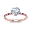 Load image into Gallery viewer, eternity-hidden-halo-diamond-engagement-ring-with-pink-sapphire-in-FD-9168RORGSADRPIANGLE3-NL-RG